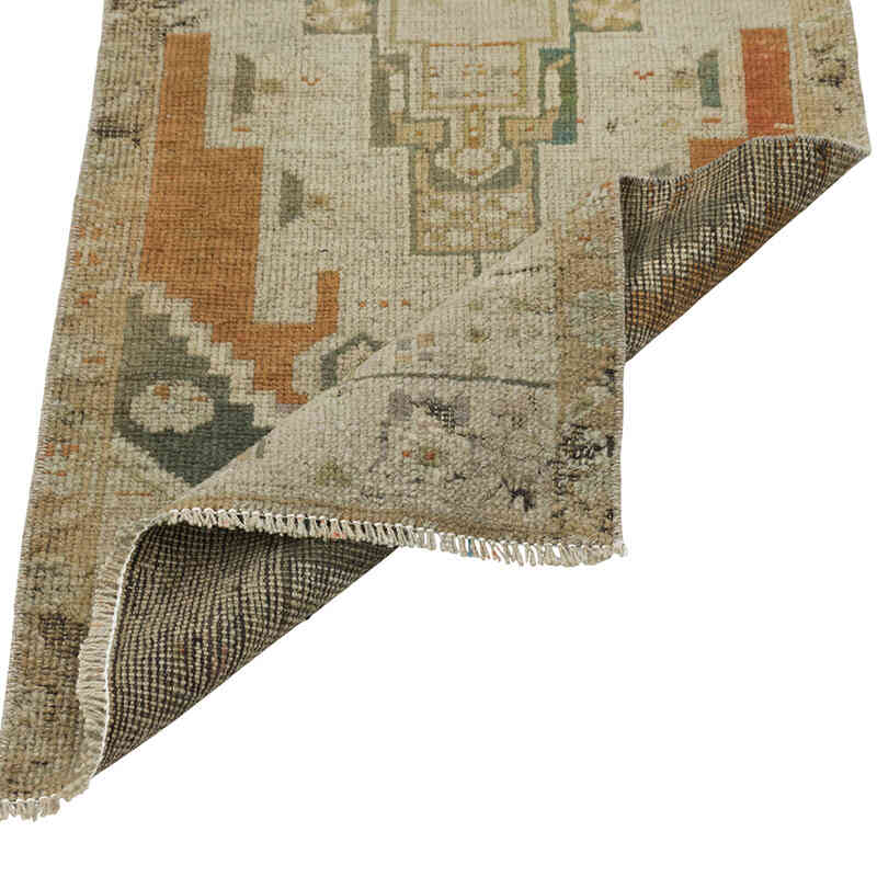 El Dokuma Vintage Halı - 46 cm x 115 cm - K0080519