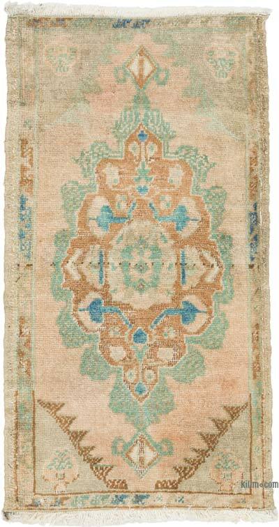 Vintage Turkish Hand-Knotted Rug - 1' 5" x 2' 8" (17" x 32")