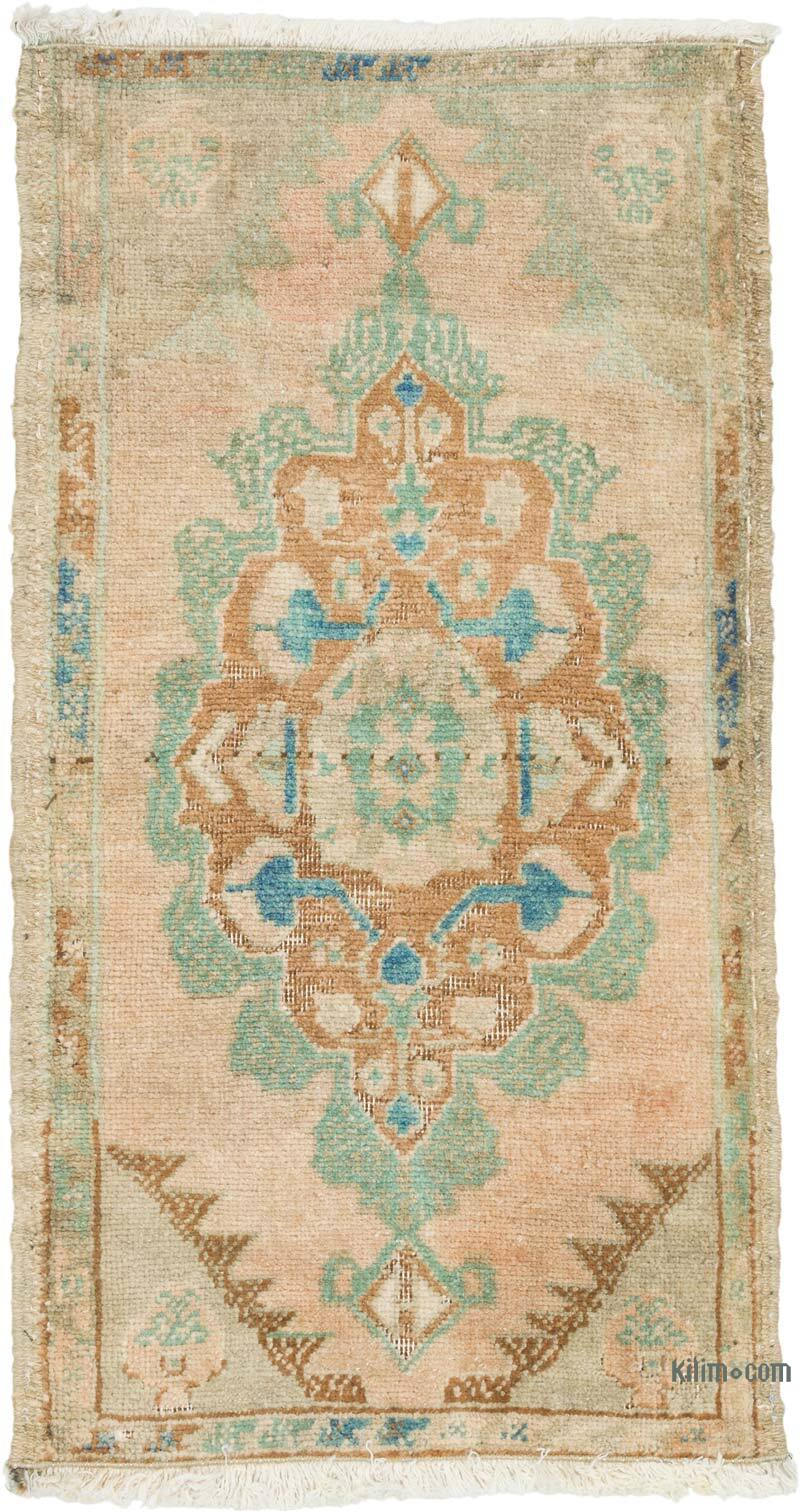 Vintage Turkish Hand-Knotted Rug - 1' 5" x 2' 8" (17" x 32") - K0080520