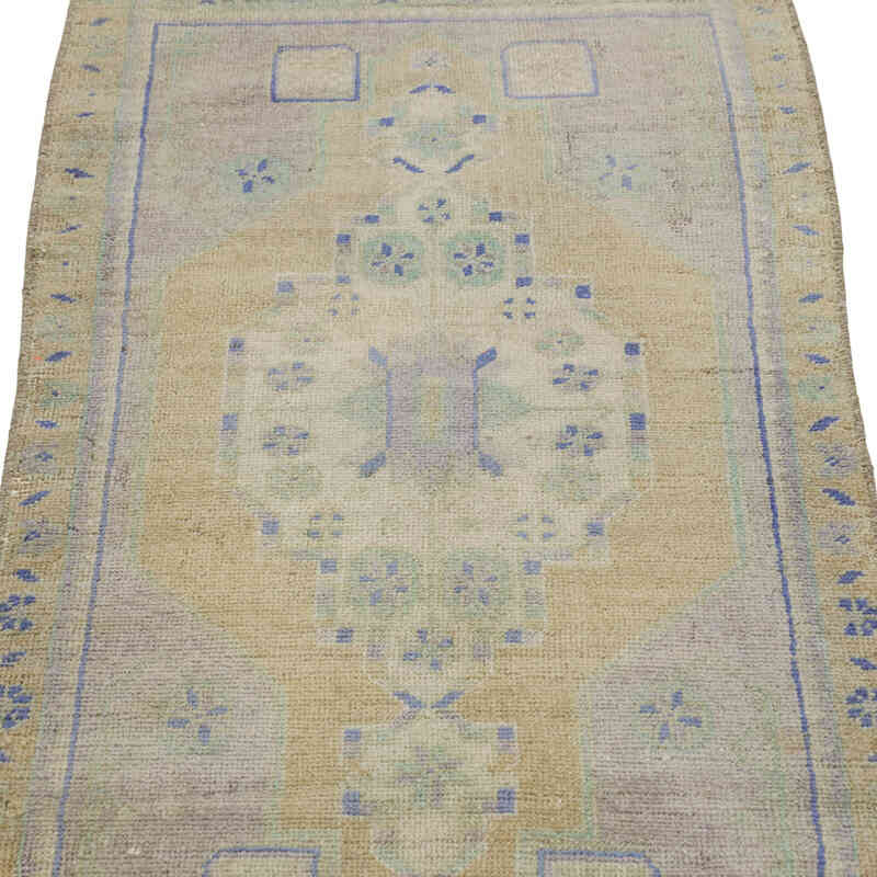 El Dokuma Vintage Halı - 52 cm x 113 cm - K0080524