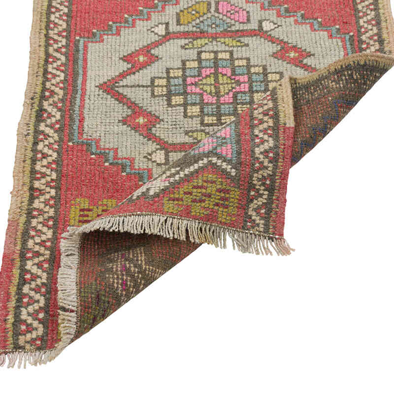 Alfombra Vintage Turca Anudada a Mano - 53 cm x 88 cm - K0080529