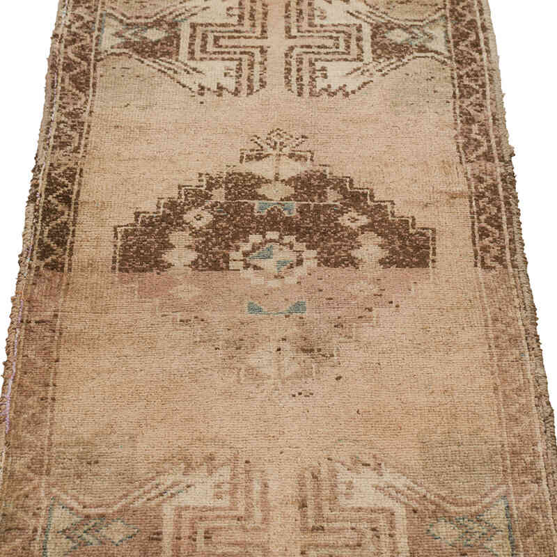 El Dokuma Vintage Halı - 45 cm x 104 cm - K0080531