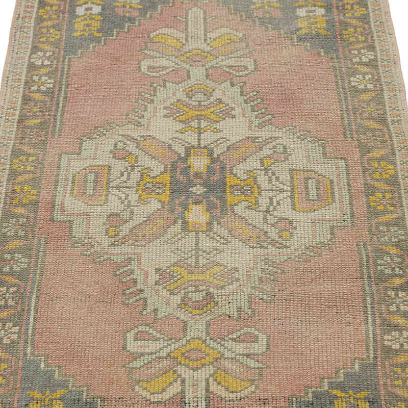 El Dokuma Vintage Halı - 57 cm x 116 cm - K0080535
