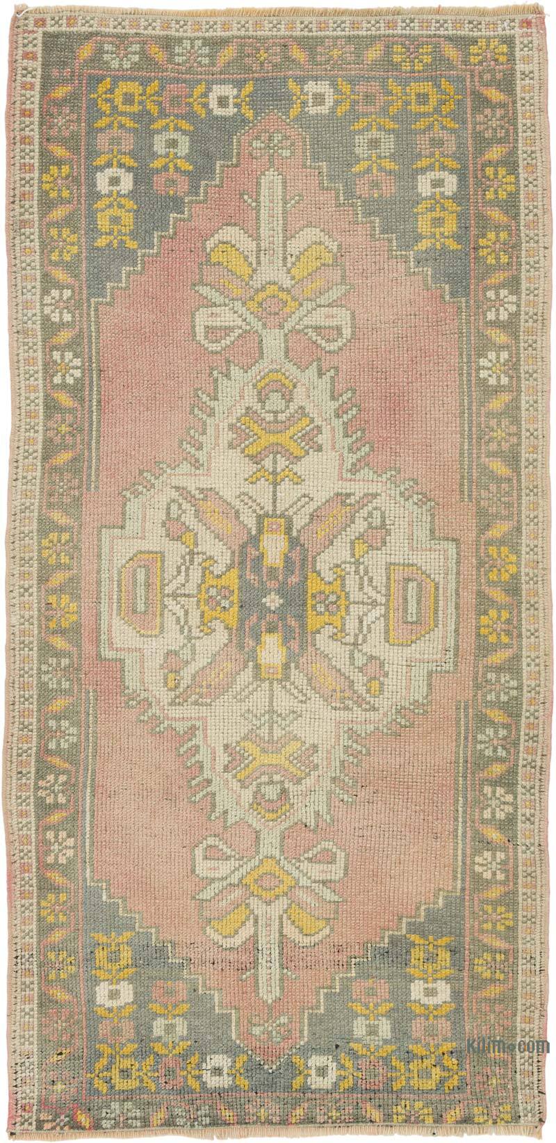 El Dokuma Vintage Halı - 57 cm x 116 cm - K0080535