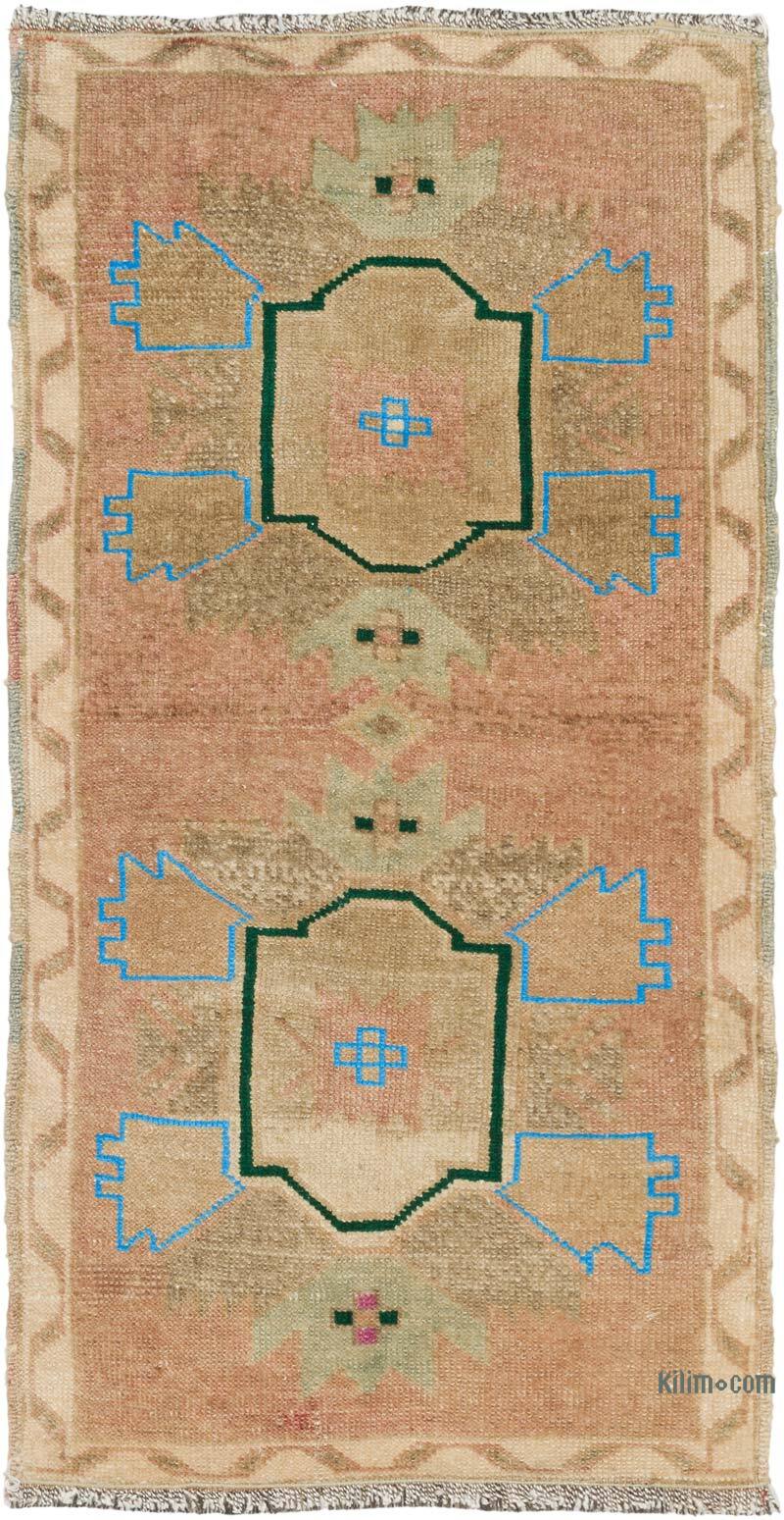 Vintage Turkish Hand-Knotted Rug - 1' 9" x 3' 5" (21" x 41") - K0080536