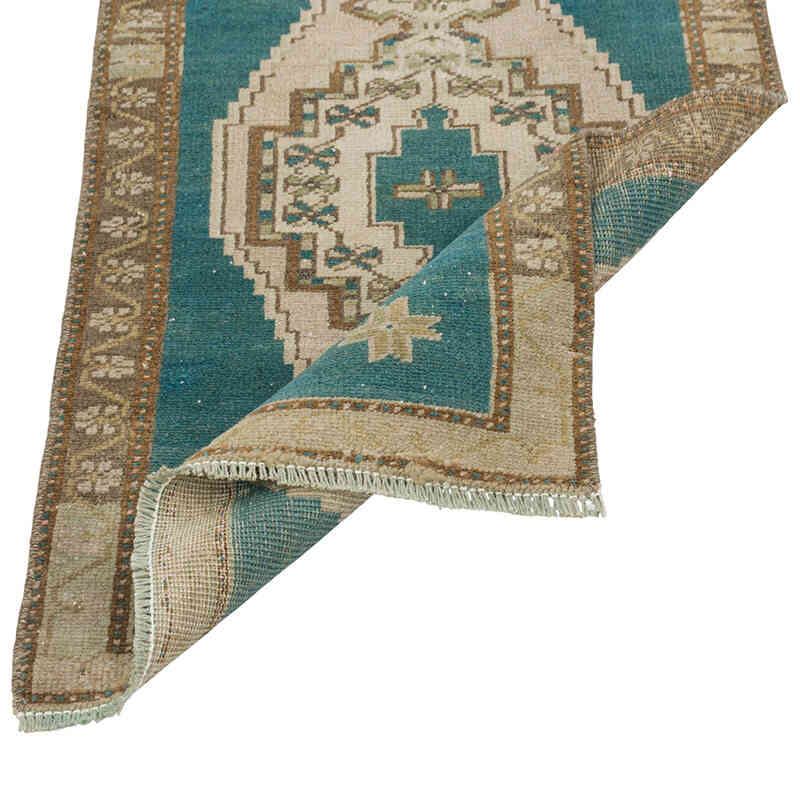 El Dokuma Vintage Halı - 52 cm x 84 cm - K0080537