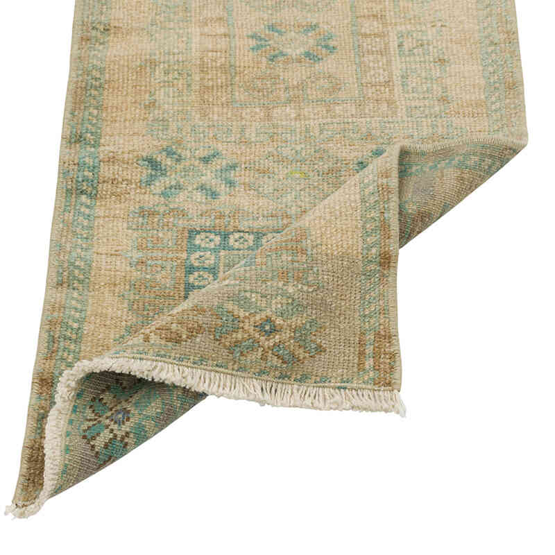 El Dokuma Vintage Halı - 37 cm x 97 cm - K0080538