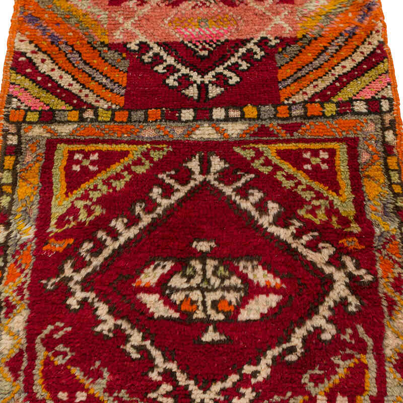 El Dokuma Vintage Halı - 48 cm x 91 cm - K0080540