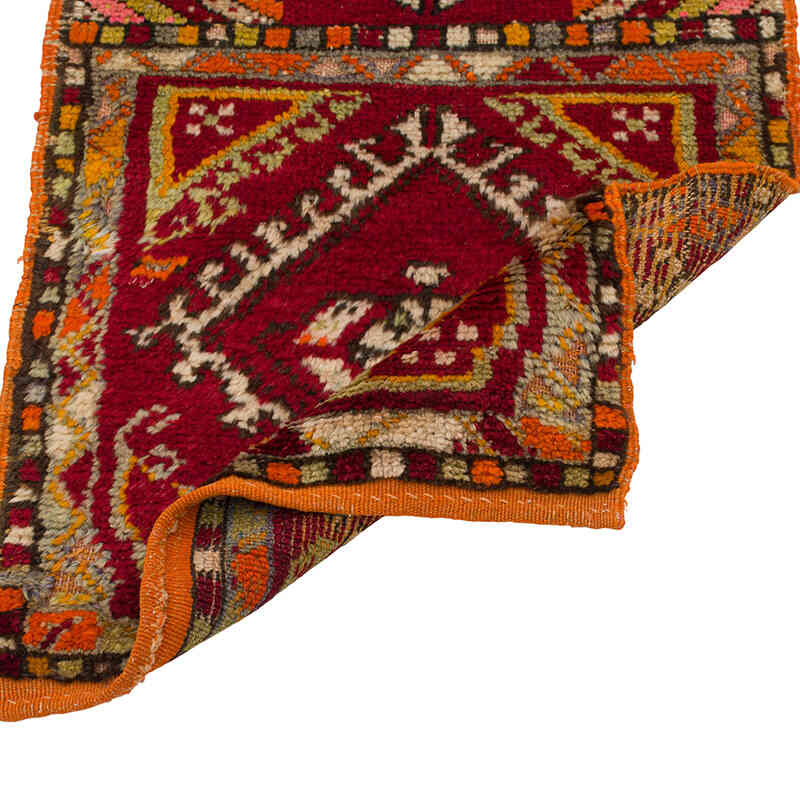 El Dokuma Vintage Halı - 48 cm x 91 cm - K0080540