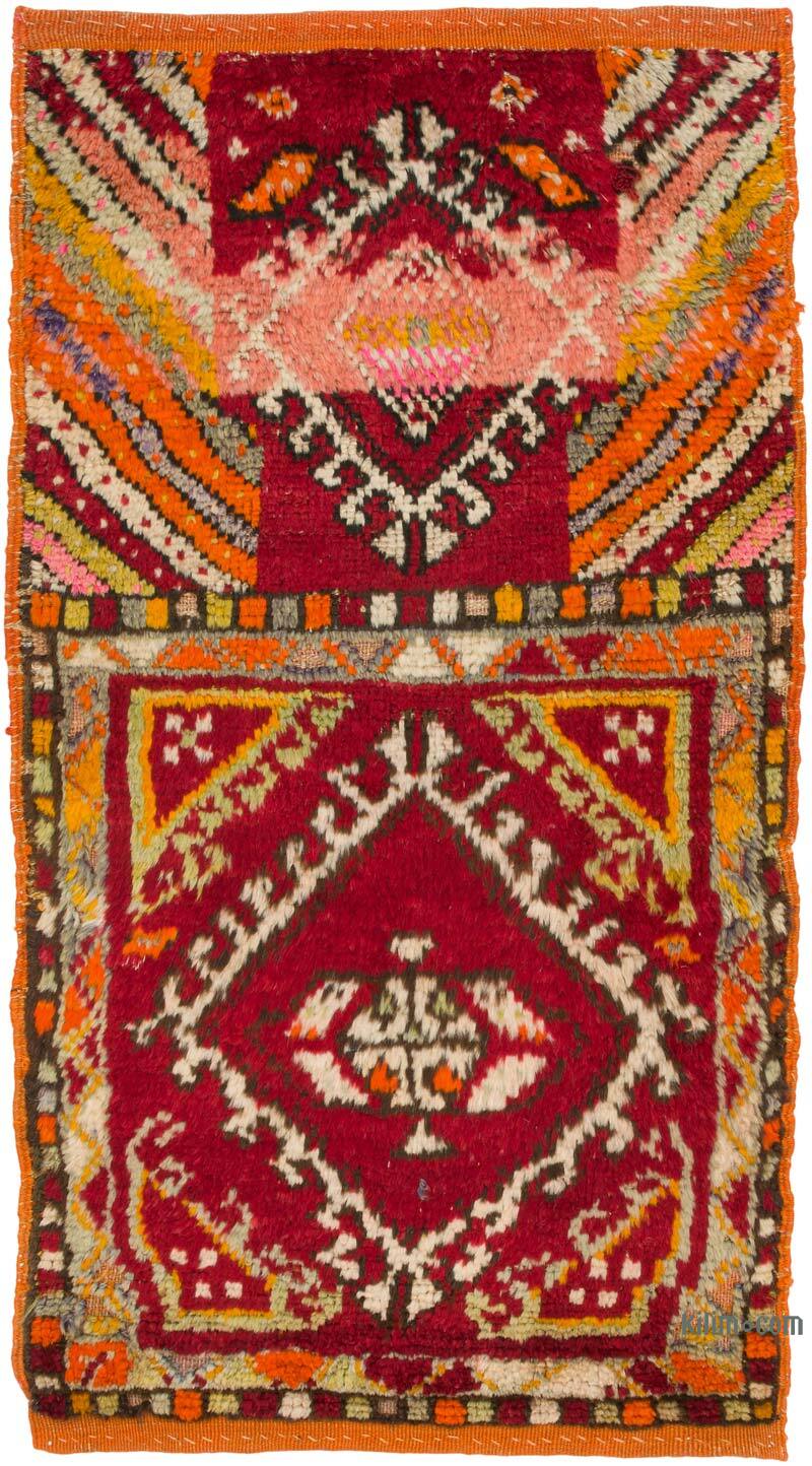 El Dokuma Vintage Halı - 48 cm x 91 cm - K0080540