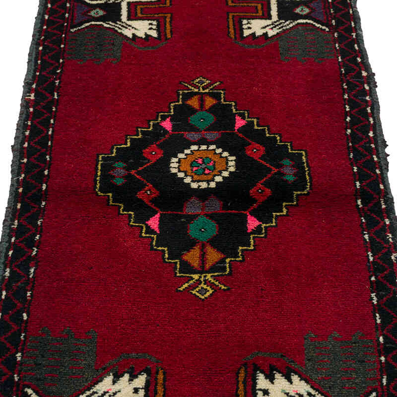 Vintage Turkish Hand-Knotted Rug - 1' 8" x 4' 4" (20" x 52") - K0080542