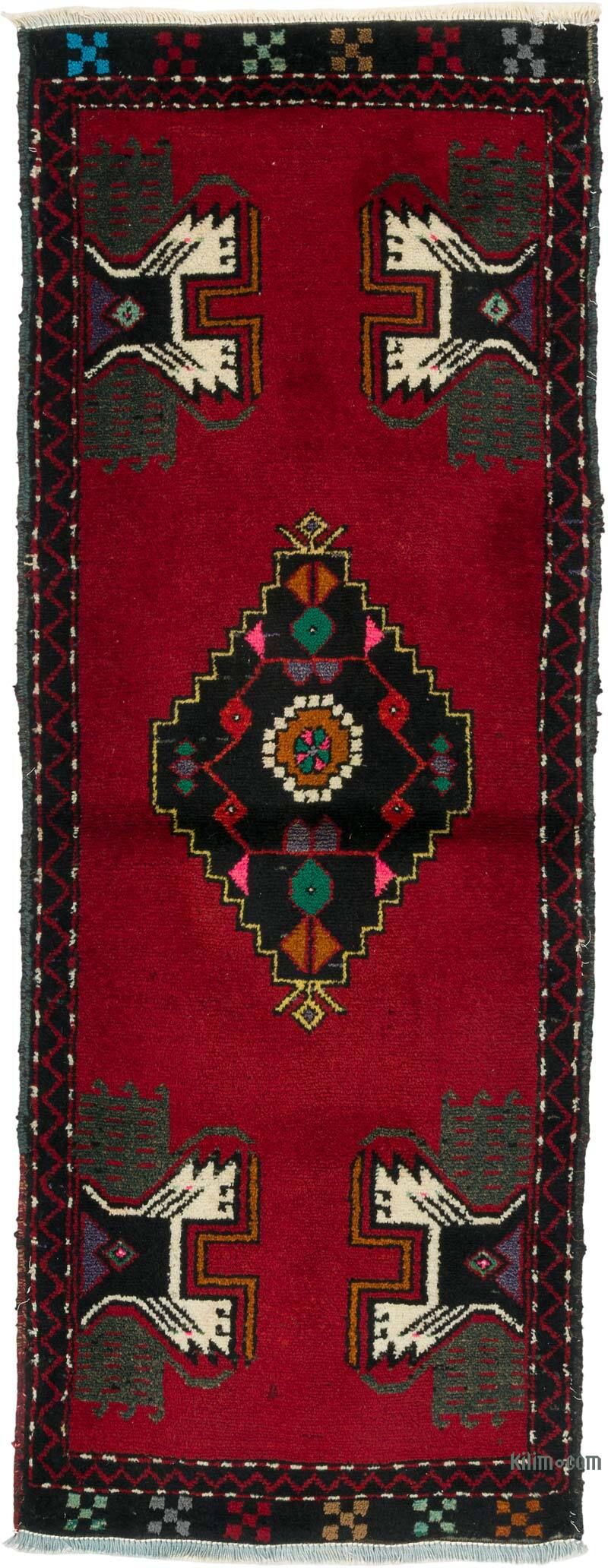 Vintage Turkish Hand-Knotted Rug - 1' 8" x 4' 4" (20" x 52") - K0080542