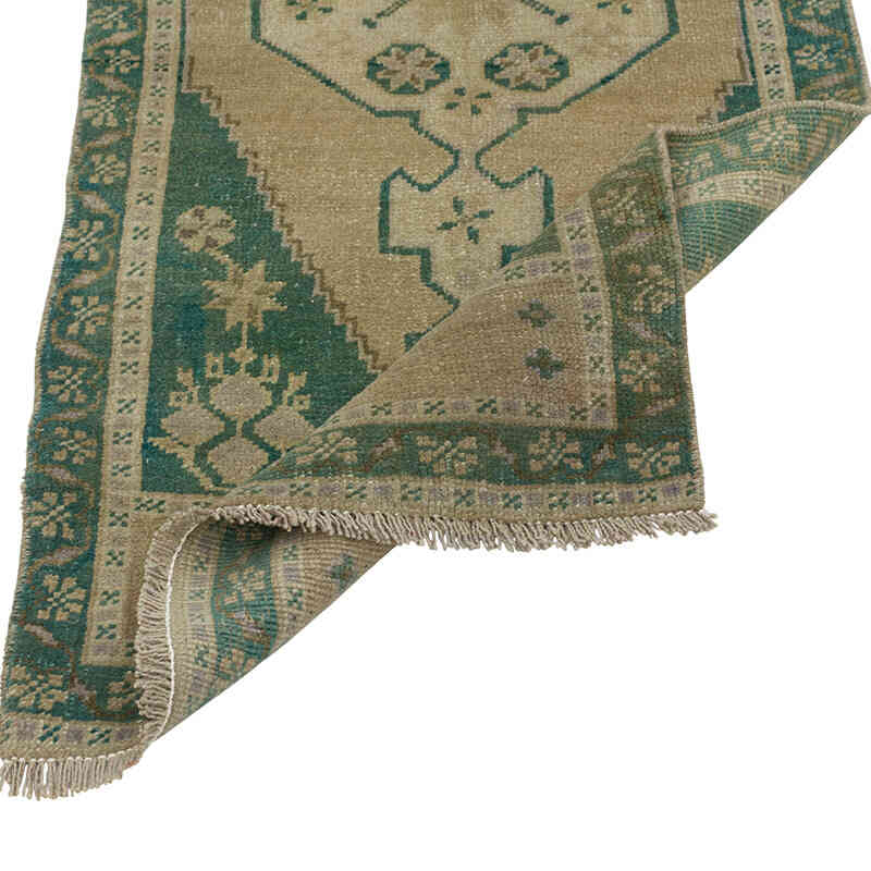 El Dokuma Vintage Halı - 52 cm x 117 cm - K0080545