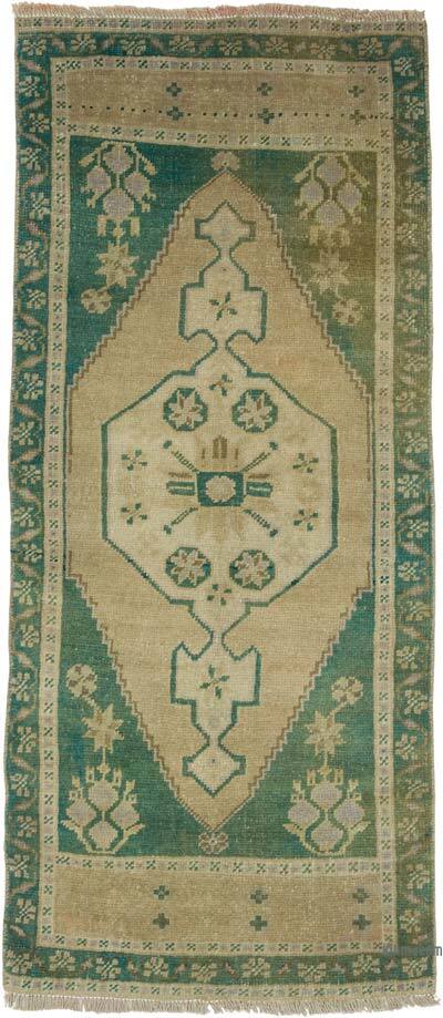 Vintage Turkish Hand-Knotted Rug - 1' 8" x 3' 10" (20" x 46")