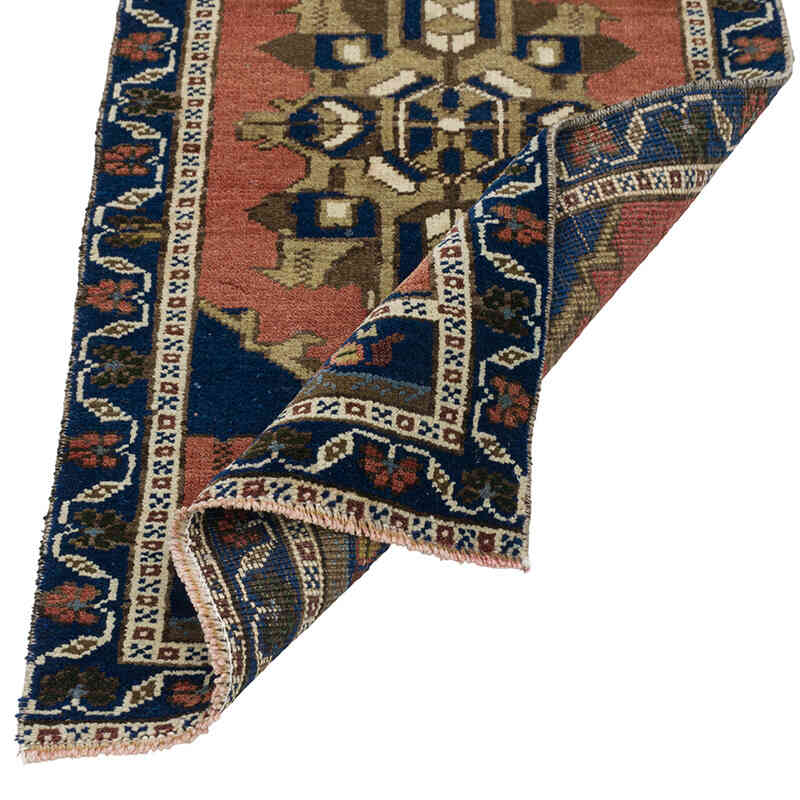 Vintage Turkish Hand-Knotted Rug - 1' 9" x 3' 3" (21" x 39") - K0080546