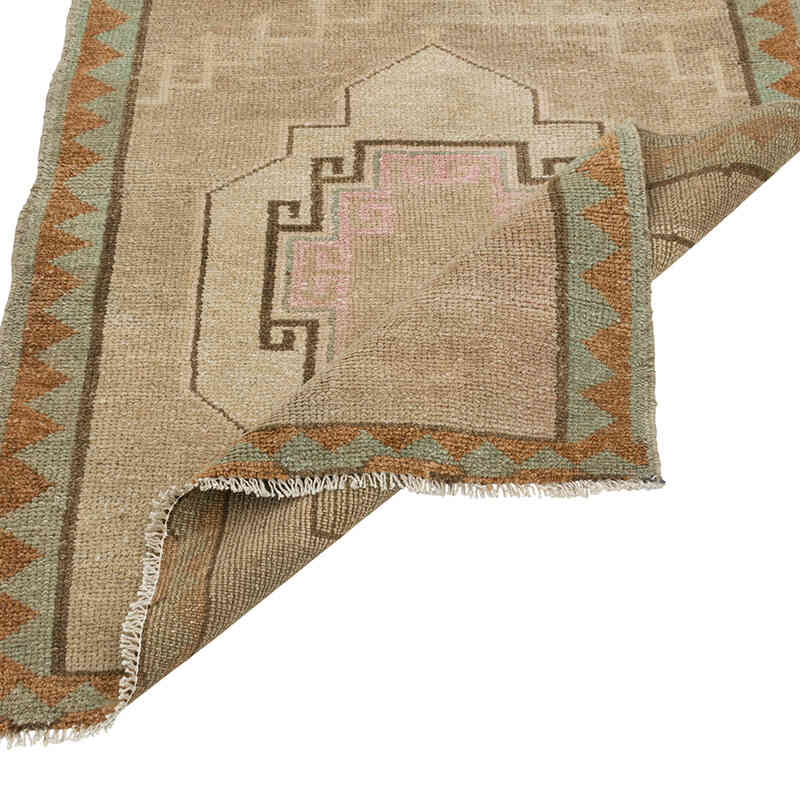 El Dokuma Vintage Halı - 78 cm x 93 cm - K0080547
