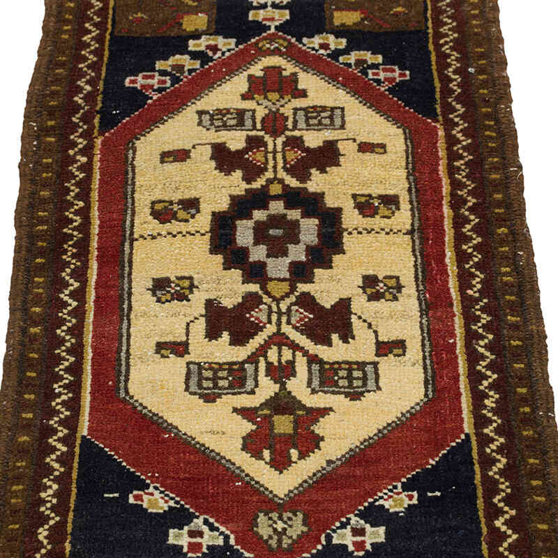 Vintage Turkish Hand-Knotted Rug - 1' 6" x 3'  (18" x 36") - K0080551