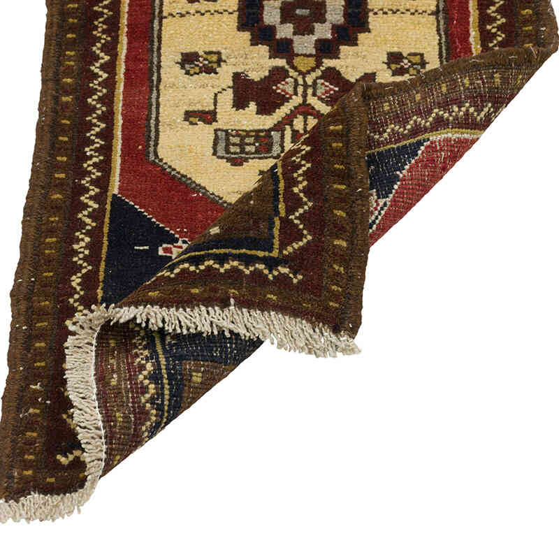 Vintage Turkish Hand-Knotted Rug - 1' 6" x 3'  (18" x 36") - K0080551