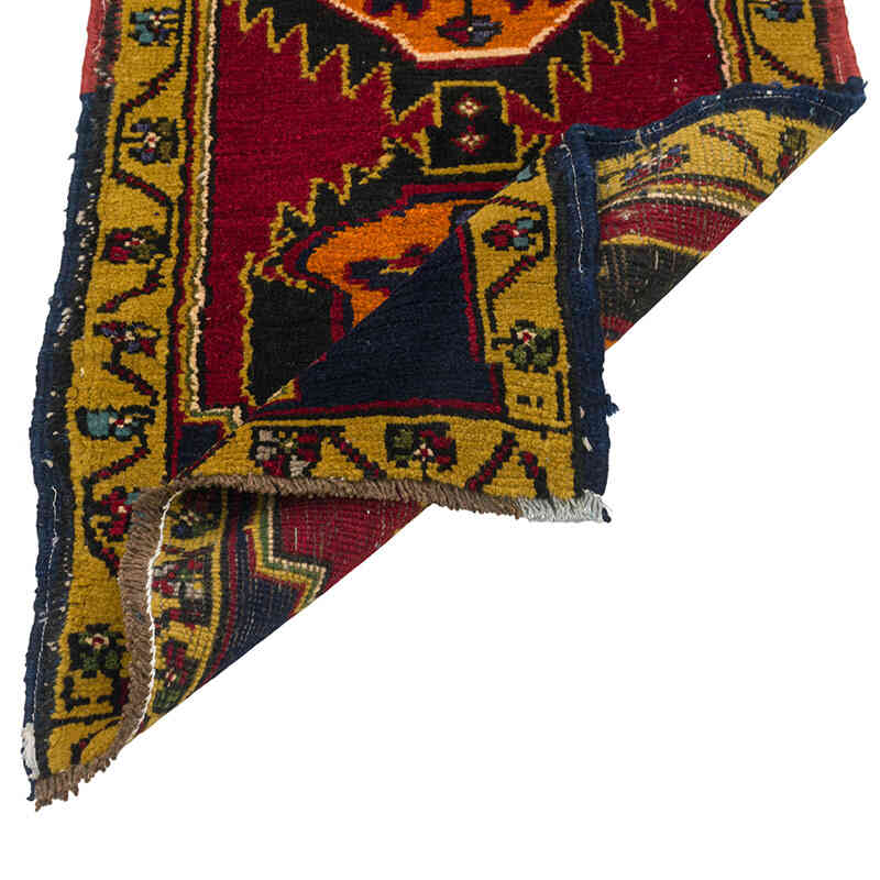 El Dokuma Vintage Halı - 52 cm x 86 cm - K0080552