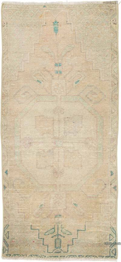 El Dokuma Vintage Halı - 56 cm x 120 cm