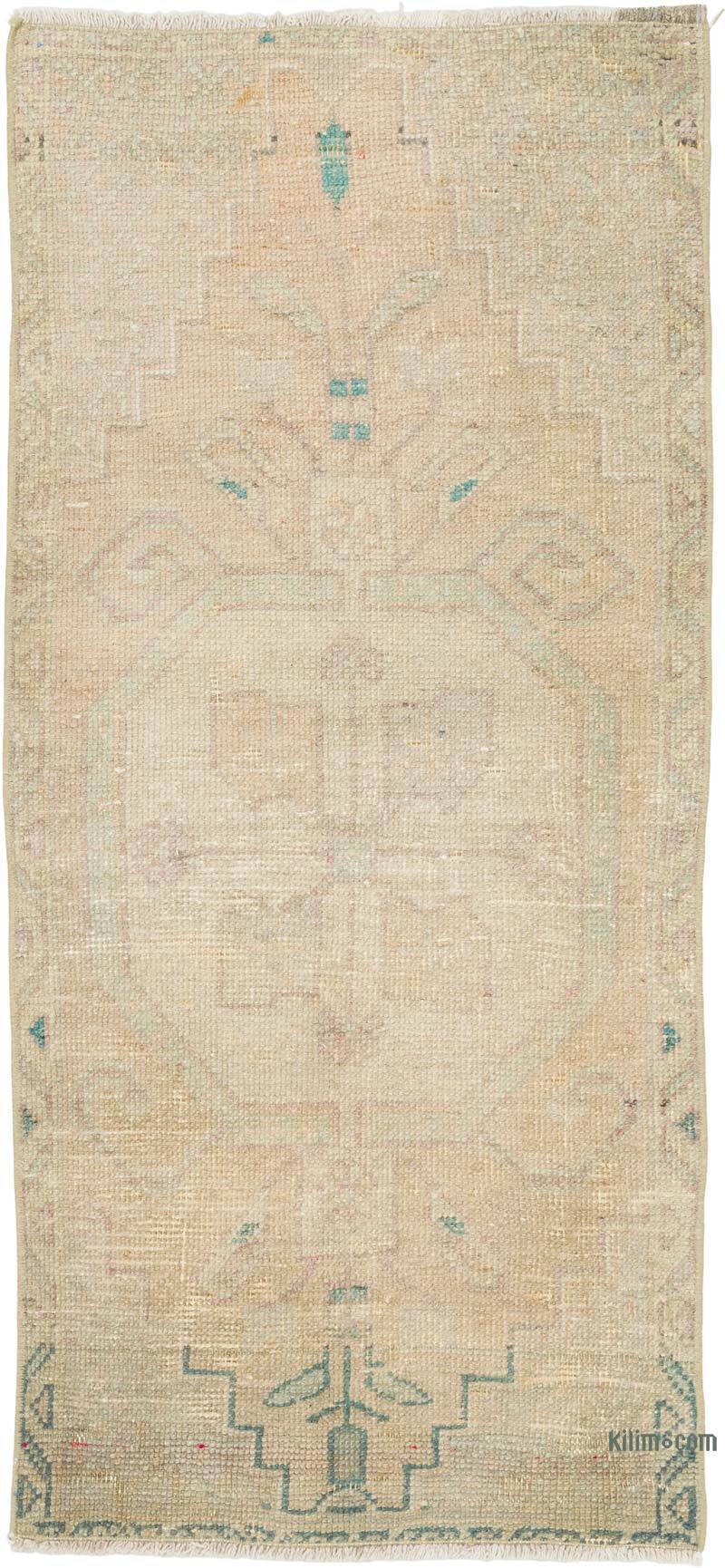 Vintage Turkish Hand-Knotted Rug - 1' 10" x 3' 11" (22" x 47") - K0080553