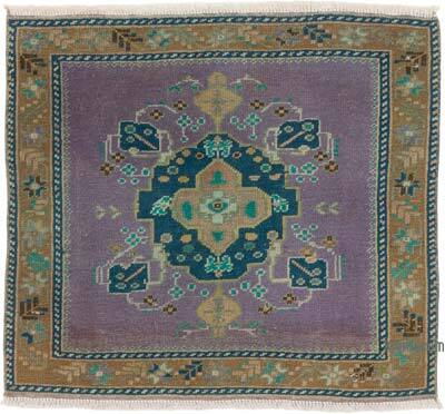 Alfombra Vintage Turca Anudada a Mano - 71 cm x 65 cm