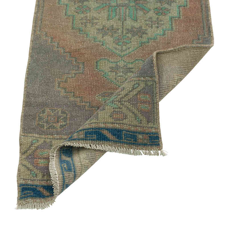 El Dokuma Vintage Halı - 43 cm x 115 cm - K0080557