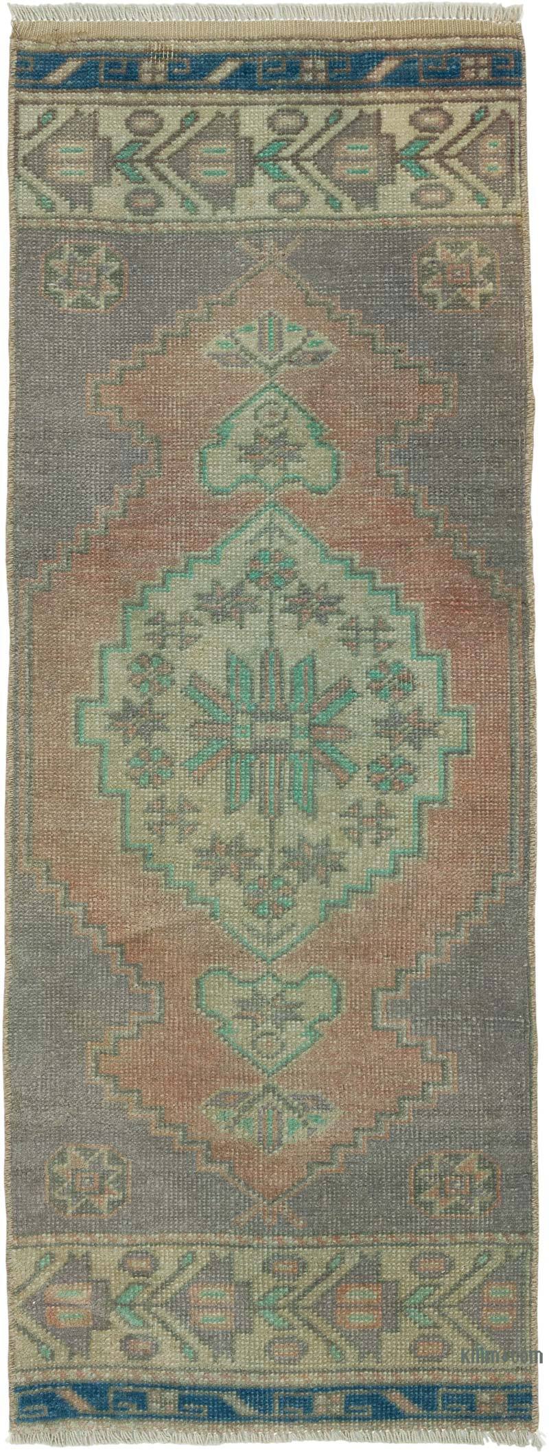 El Dokuma Vintage Halı - 43 cm x 115 cm - K0080557
