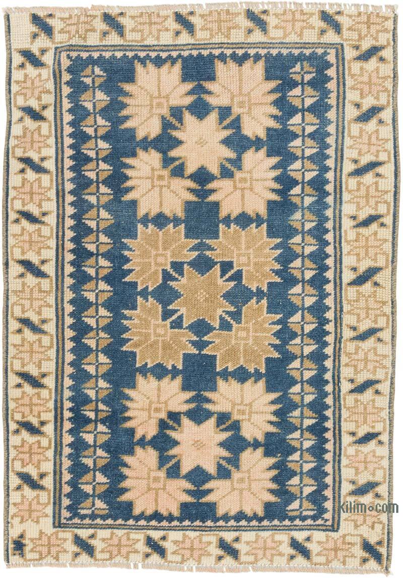 Alfombra Vintage Turca Anudada a Mano - 53 cm x 75 cm - K0080561