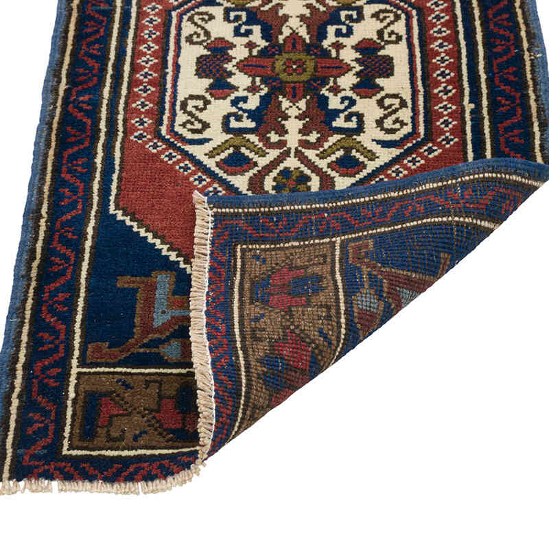 El Dokuma Vintage Halı - 52 cm x 105 cm - K0080562
