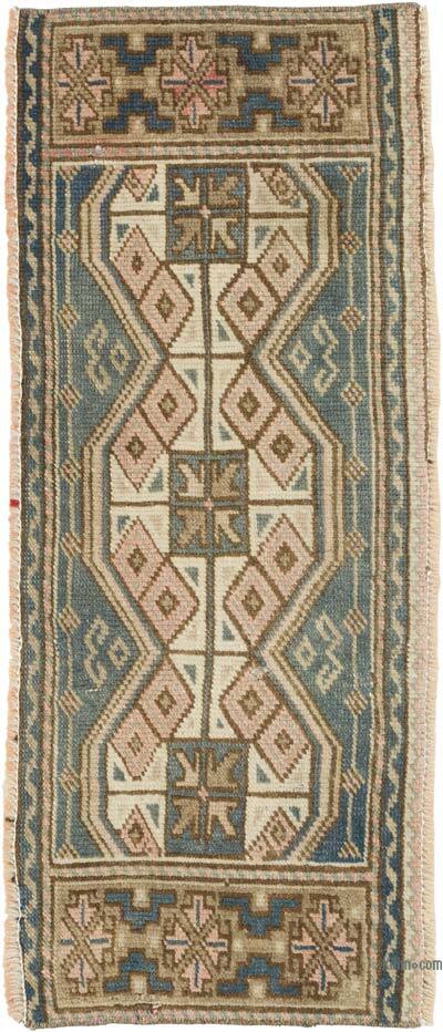 El Dokuma Vintage Halı - 37 cm x 93 cm