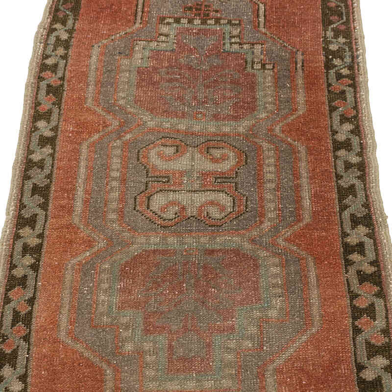 Alfombra Vintage Turca Anudada a Mano - 53 cm x 95 cm - K0080564
