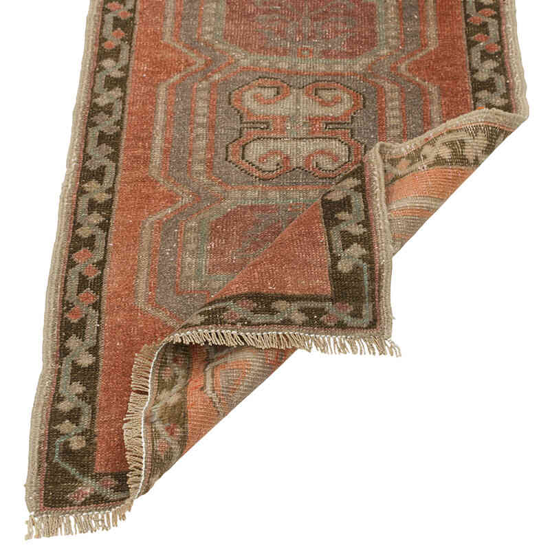 Alfombra Vintage Turca Anudada a Mano - 53 cm x 95 cm - K0080564