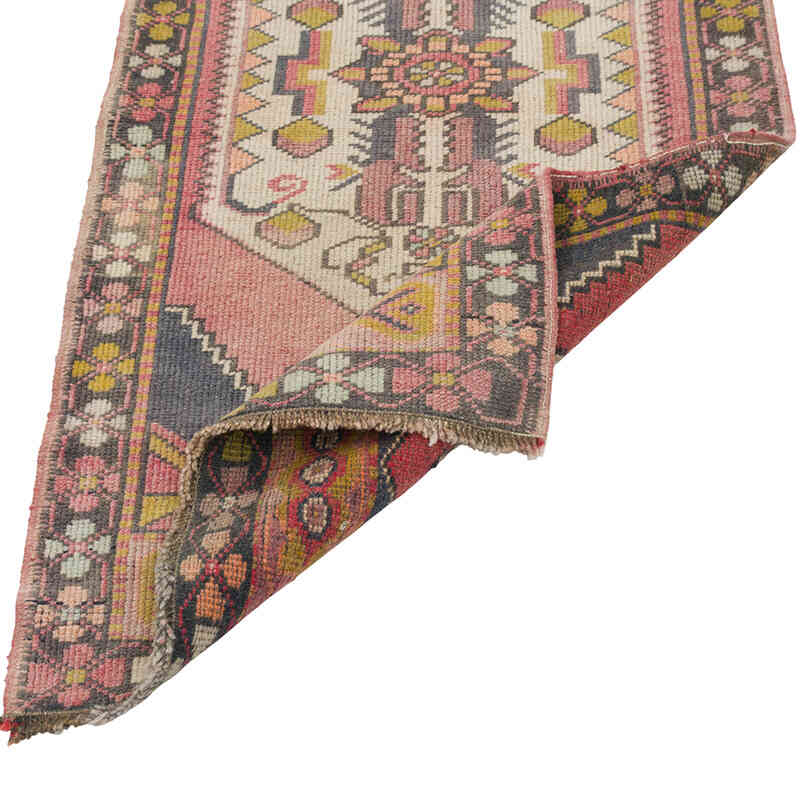 Alfombra Vintage Turca Anudada a Mano - 58 cm x 118 cm - K0080566