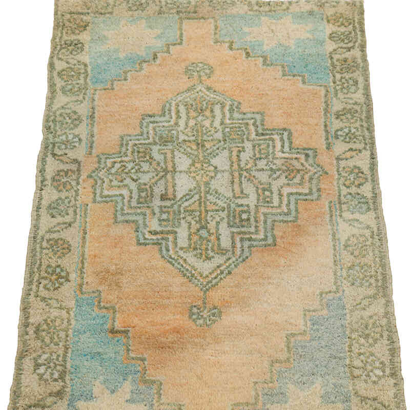 El Dokuma Vintage Halı - 50 cm x 86 cm - K0080572