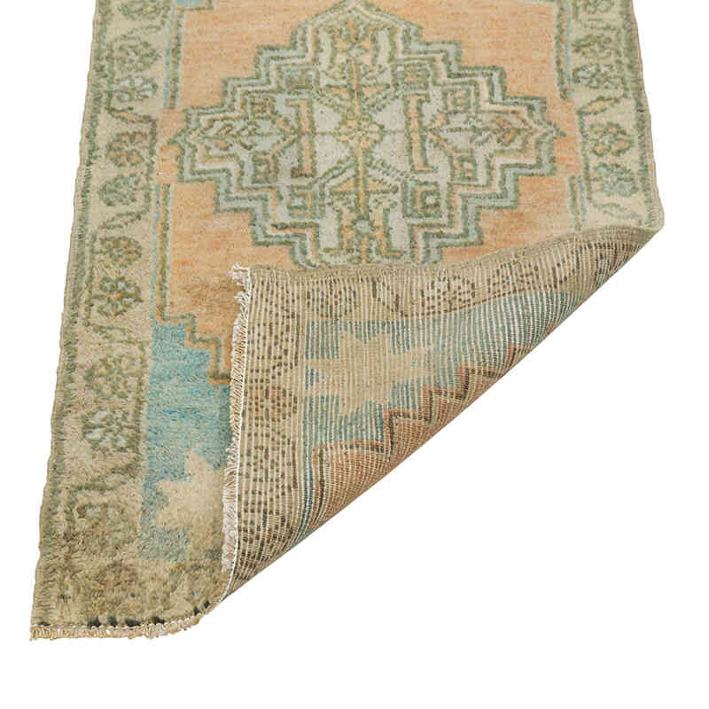 El Dokuma Vintage Halı - 50 cm x 86 cm - K0080572