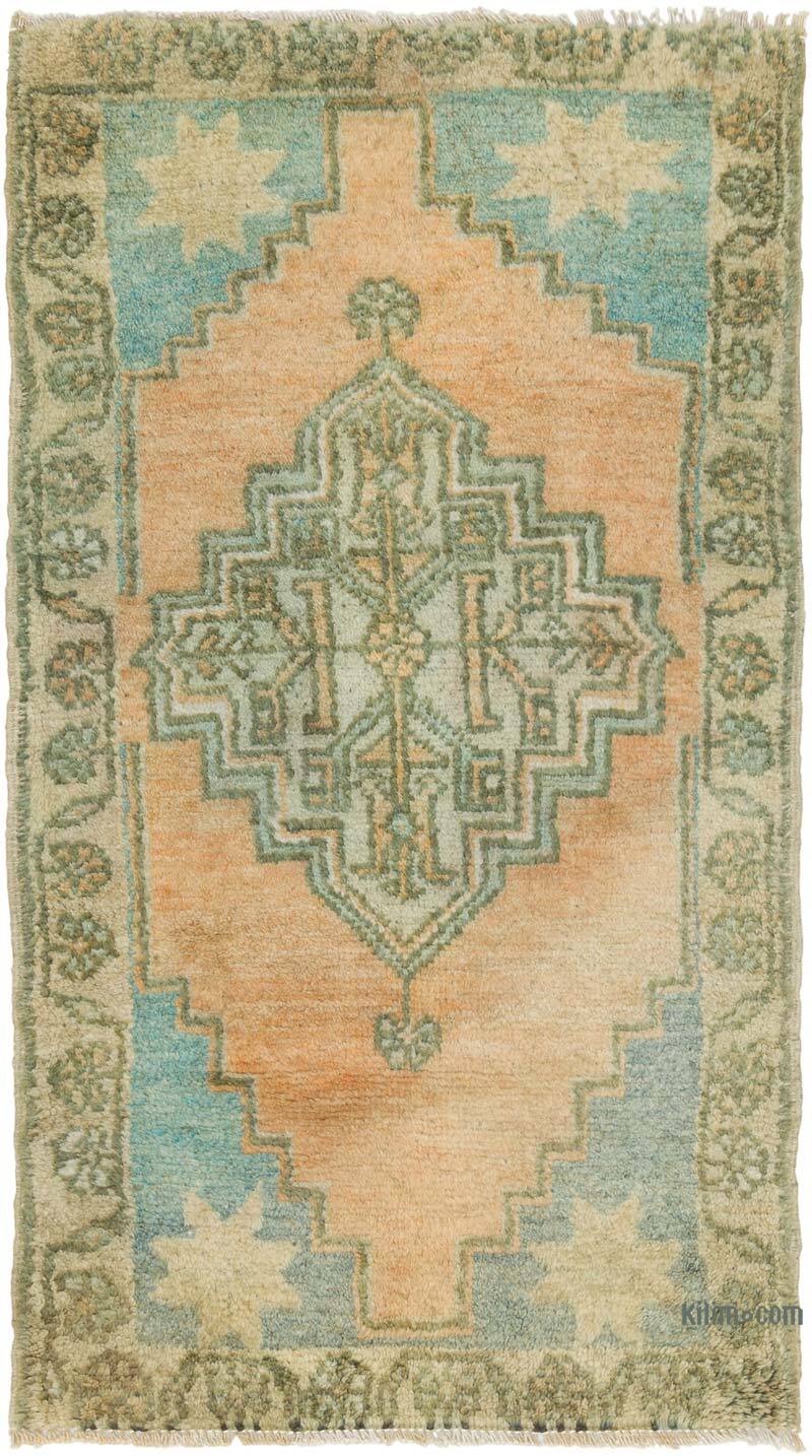 El Dokuma Vintage Halı - 50 cm x 86 cm - K0080572