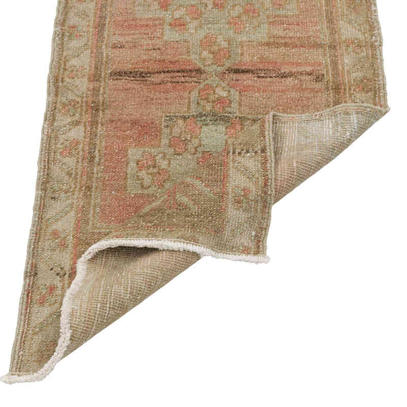 Alfombra Vintage Turca Anudada a Mano - 44 cm x 91 cm - K0080573