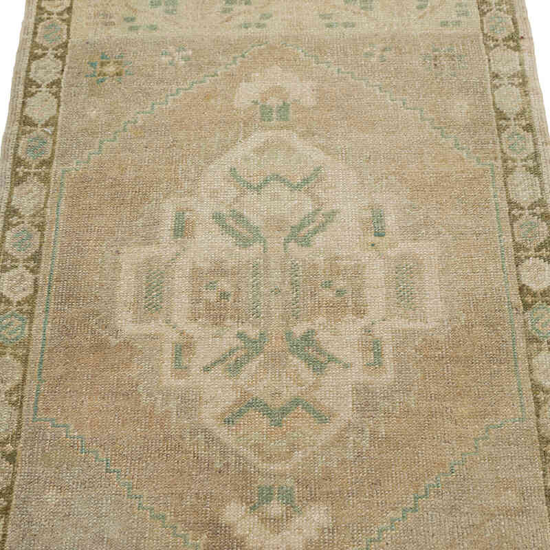 Alfombra Vintage Turca Anudada a Mano - 59 cm x 96 cm - K0080574