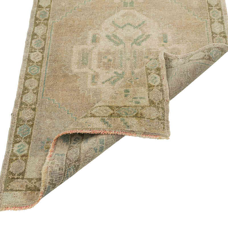 Alfombra Vintage Turca Anudada a Mano - 59 cm x 96 cm - K0080574