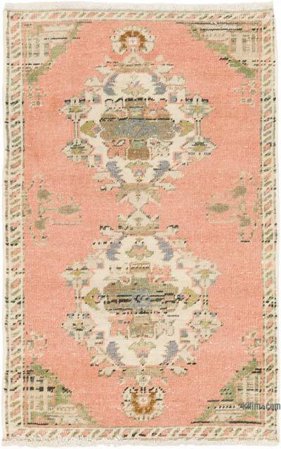 El Dokuma Vintage Halı - 56 cm x 87 cm