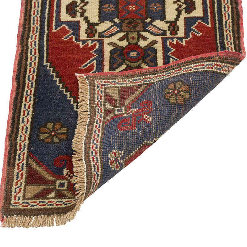 Alfombra Vintage Turca Anudada a Mano - 51 cm x 108 cm - K0080576