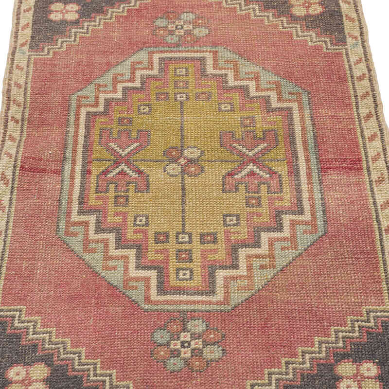 El Dokuma Vintage Halı - 55 cm x 84 cm - K0080578