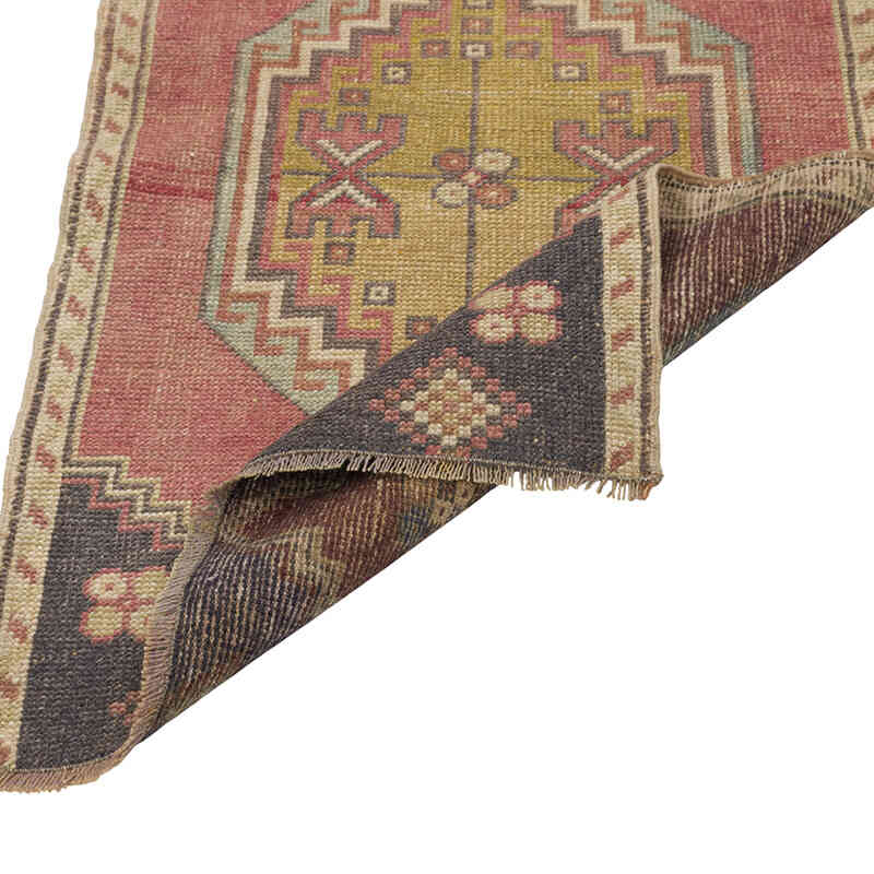El Dokuma Vintage Halı - 55 cm x 84 cm - K0080578