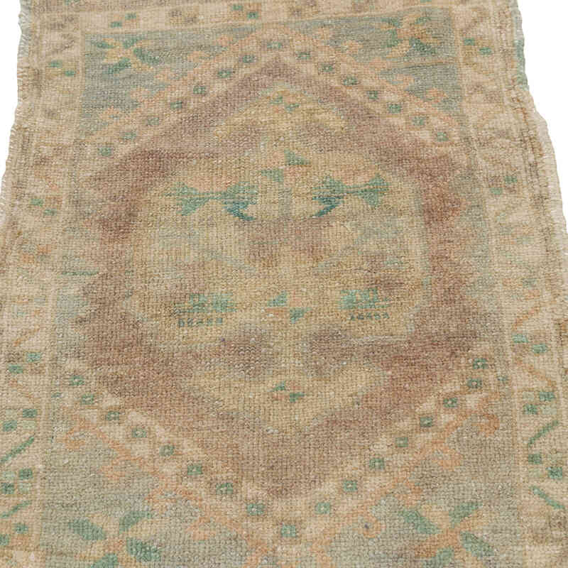 Alfombra Vintage Turca Anudada a Mano - 50 cm x 92 cm - K0080580
