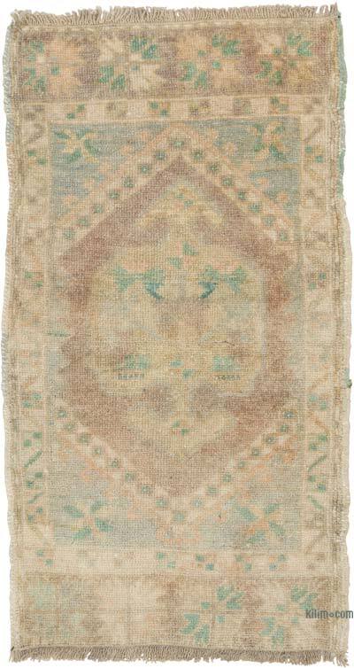El Dokuma Vintage Halı - 50 cm x 92 cm