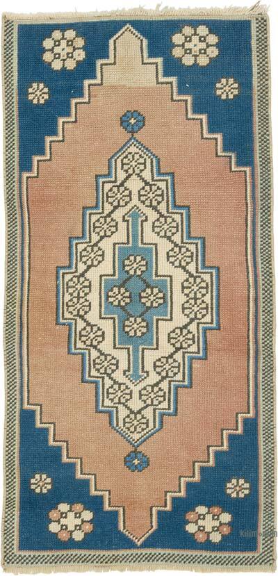 Vintage Turkish Hand-Knotted Rug - 2'  x 4' 1" (24" x 49")