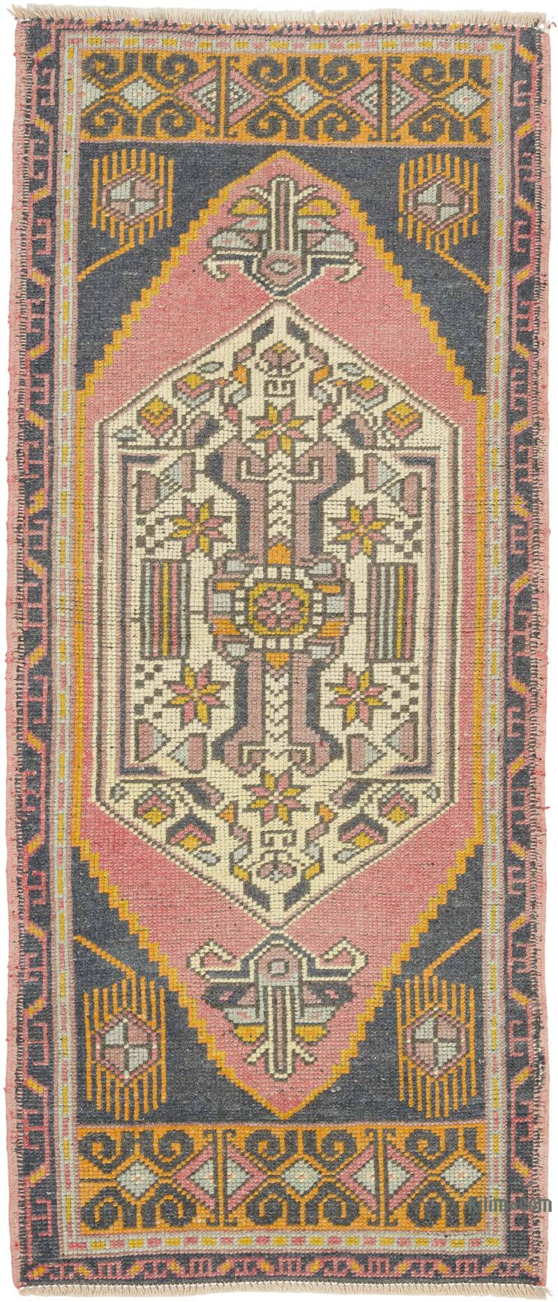 Vintage Turkish Hand-Knotted Rug - 1' 10" x 4' 4" (22" x 52") - K0080584