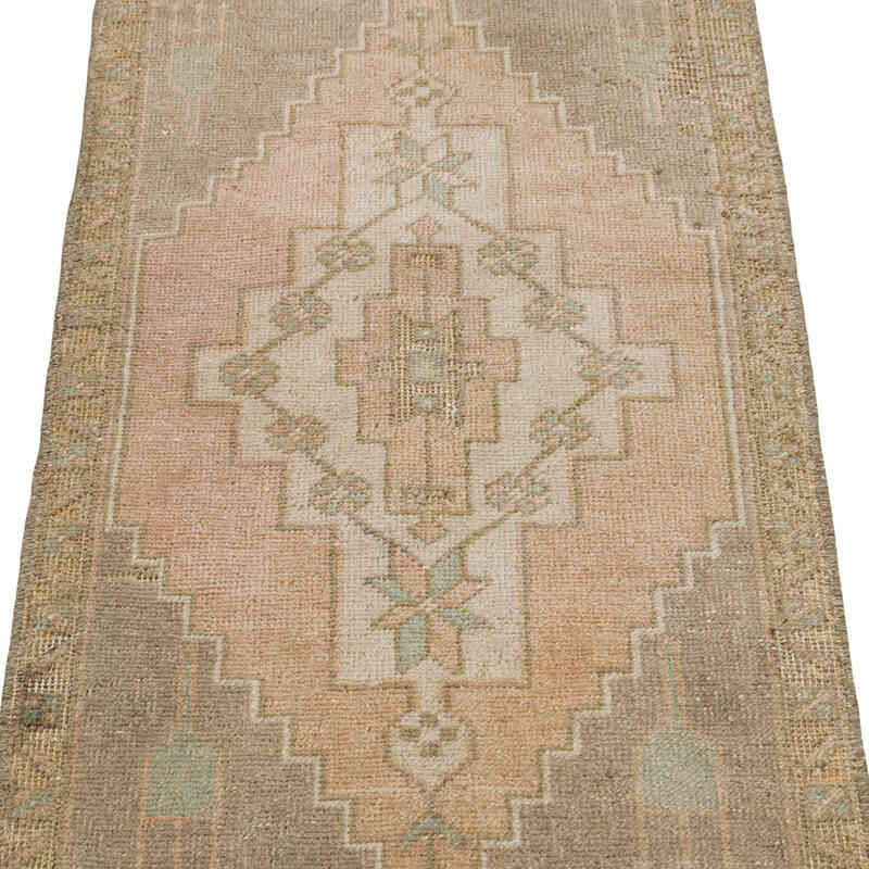 El Dokuma Vintage Halı - 48 cm x 95 cm - K0080588