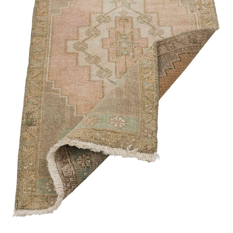 El Dokuma Vintage Halı - 48 cm x 95 cm - K0080588